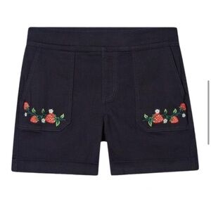 Torrid Retro Chic 5 Inch Lean Jean Embroidered Short